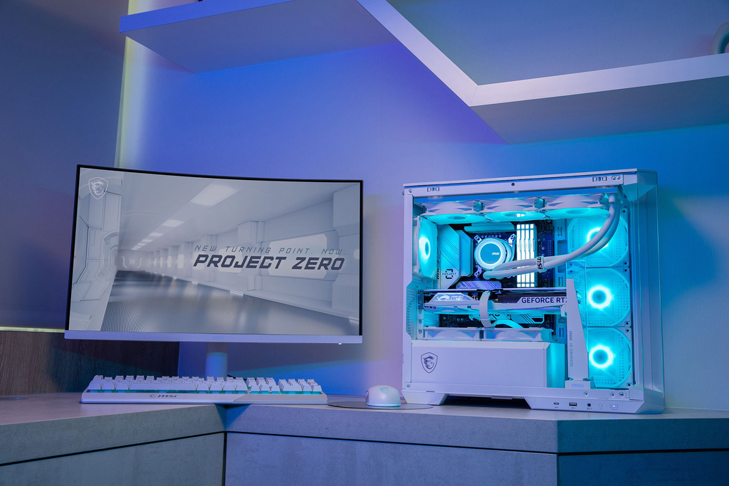 PC HOTGEAR x MSI PROJECT ZERO WHITE (Intel i5-14500/ VGA RTX 4060)