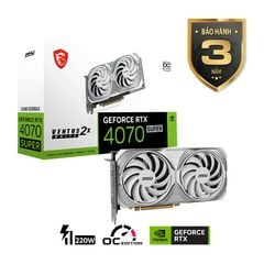 VGA MSI GeForce RTX 4070 SUPER VENTUS 2X 12G OC White GDDR6X