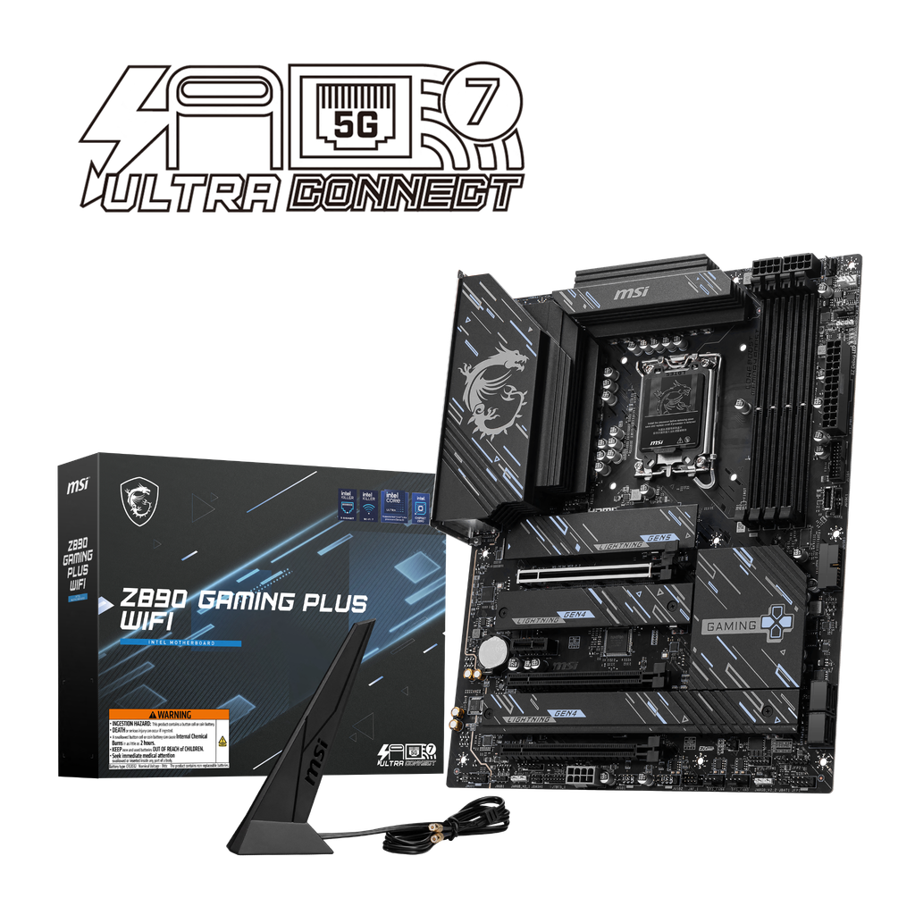 Bo mạch chủ MSI Z890 GAMING PLUS WIFI (DDR5)