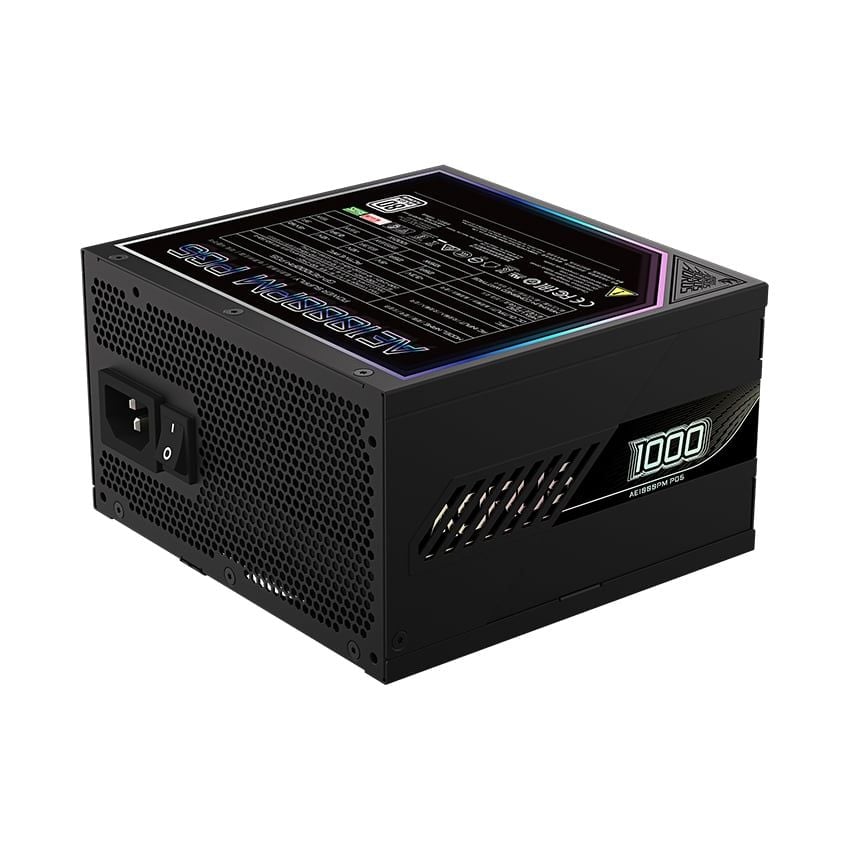 Nguồn Gigabyte Aorus Elite 1000W GP-AE1000PM PG5 ( 1000w, Platinum, ATX 3.0, Pcie 5.0)
