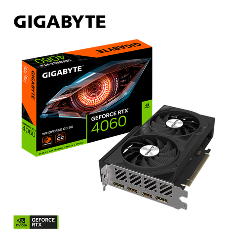 VGA GIGABYTE GeForce RTX 4060 WINDFORCE OC 8G
