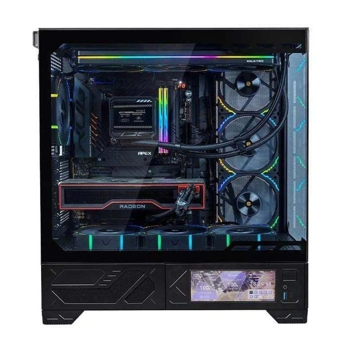 Thùng máy VALKYRIE VK-03 ATX - Black | Màn hình 6.2