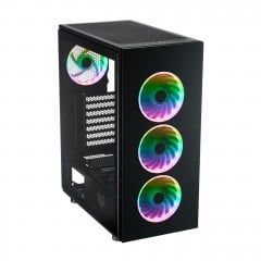 Case Desktop FSP CMT340 ATX Case w/ 4 ARGB Fans - Hàng Chính Hãng