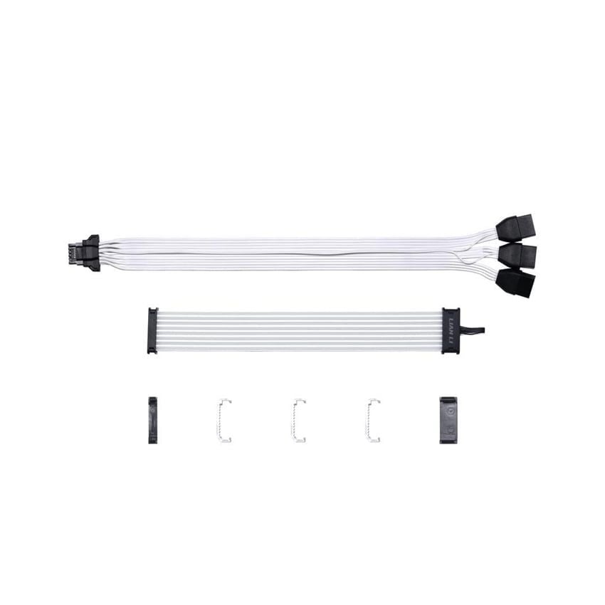 DÂY NGUỒN NỐI DÀI CHO CARD ĐỒ HOẠ LIAN LI STRIMER PLUS V2 12VHPWR (12+4-PIN)  - To 3x8 PIN - 8 SỢI LED ARGB