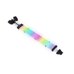 DÂY NGUỒN NỐI DÀI CHO CARD ĐỒ HOẠ LIAN LI STRIMER PLUS V2 12VHPWR (12+4-PIN)  - To 3x8 PIN - 8 SỢI LED ARGB