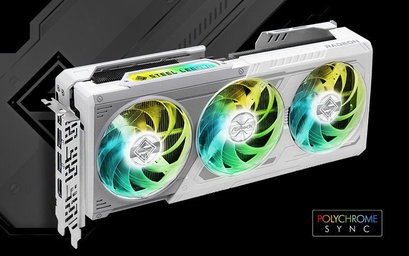 Card màn hình ASROCK STEEL LEGEND RX 9070 SL 16GO