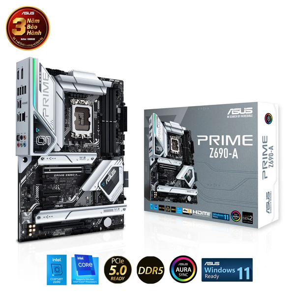 ASUS PRIME Z690-A (Intel Z690, Socket 1700, ATX, 4 khe Ram DDR5)