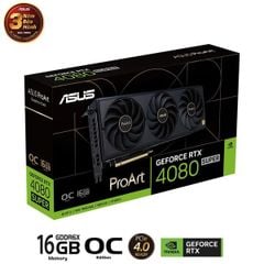 Card màn hình ASUS ProArt GeForce RTX 4080 SUPER 16GB GDDR6X OC Edition