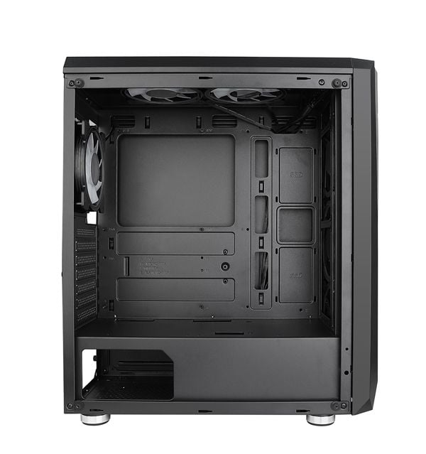 VỎ MÁY TÍNH VITRA SAPHIRA W10 BLACK E-ATX KÈM 3 FAN RGB