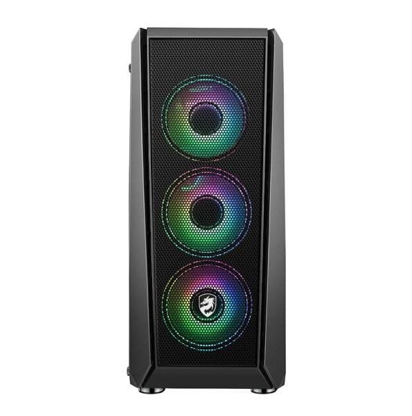 VỎ MÁY TÍNH VITRA SAPHIRA W10 BLACK E-ATX KÈM 3 FAN RGB