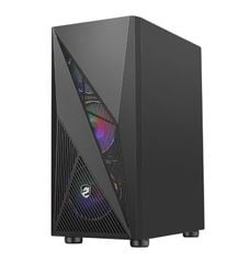 Case Vitra Poseidon R12 Black (Mid Tower/Màu Đen/Kèm Sẵn 3 Fan)