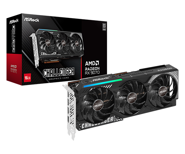 Card màn hình ASROCK CHALLENGER RX 9070 CL 16G