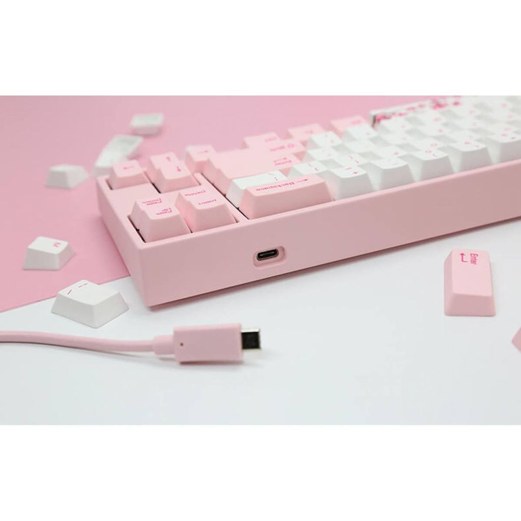 Varmilo MIYA Pro Sakura V2 (Cherry Blue Sw - 68 phím - LED RGB - TypeC)