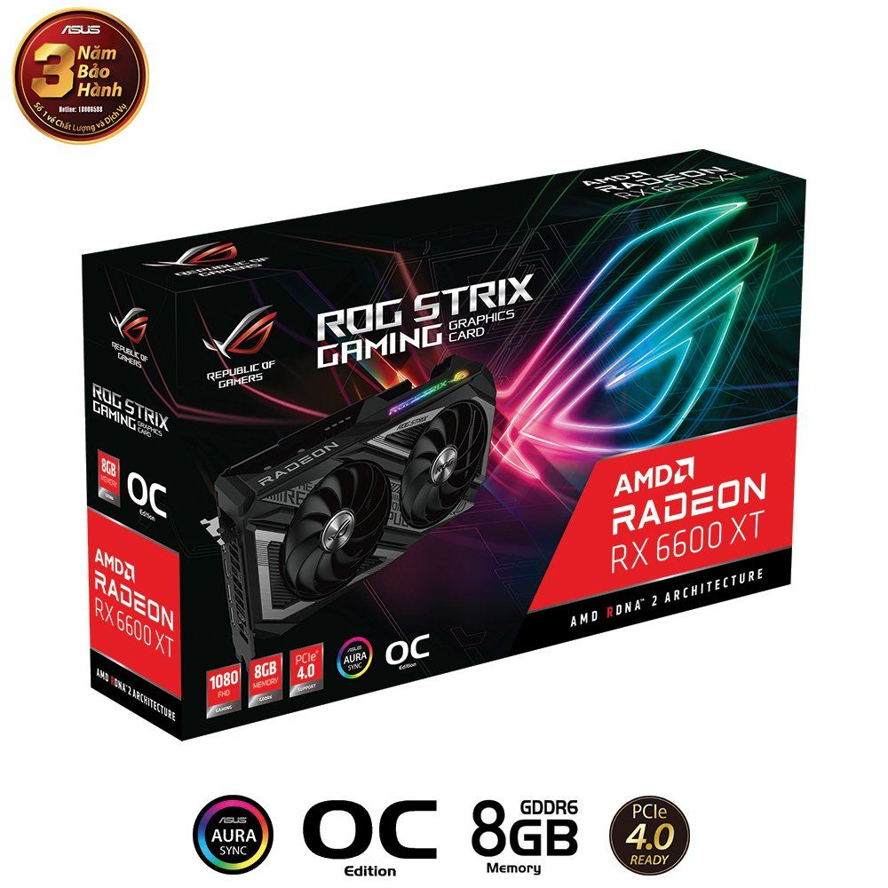 ASUS ROG Strix Radeon RX 6600 XT OC Edition 8GB GDDR6