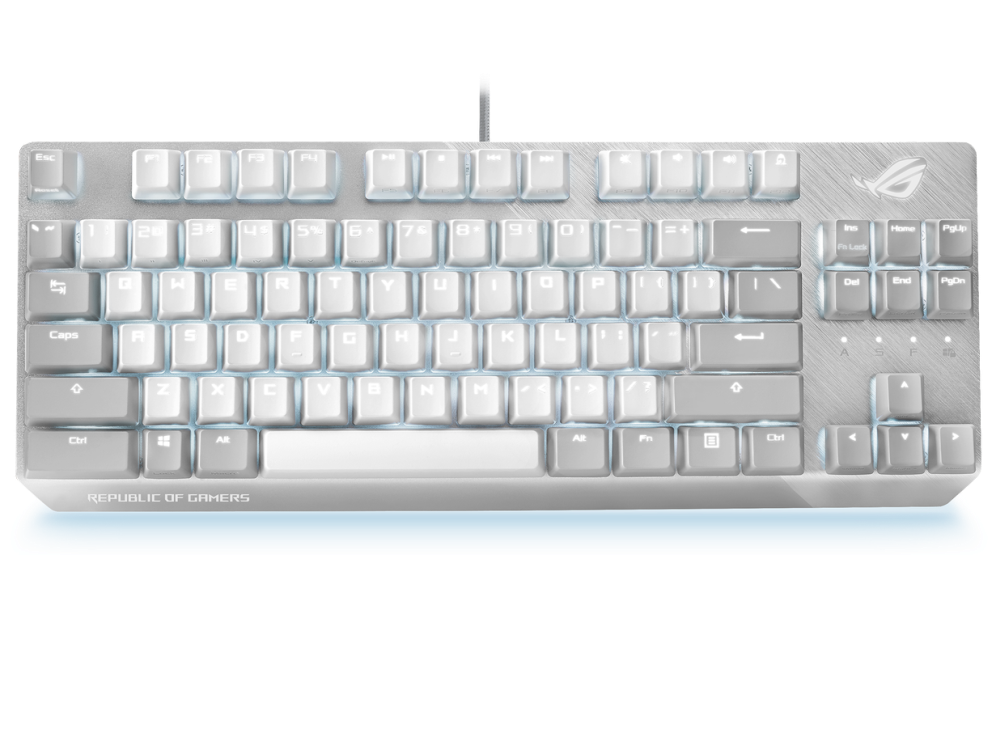 Asus ROG Strix Scope NX TKL Moonlight RGB ( White ) Blue switch