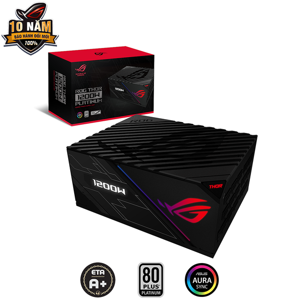 Nguồn Asus ROG Thor 1200W Platinum - RGB 1200W 80 Plus Platinum Full Modular