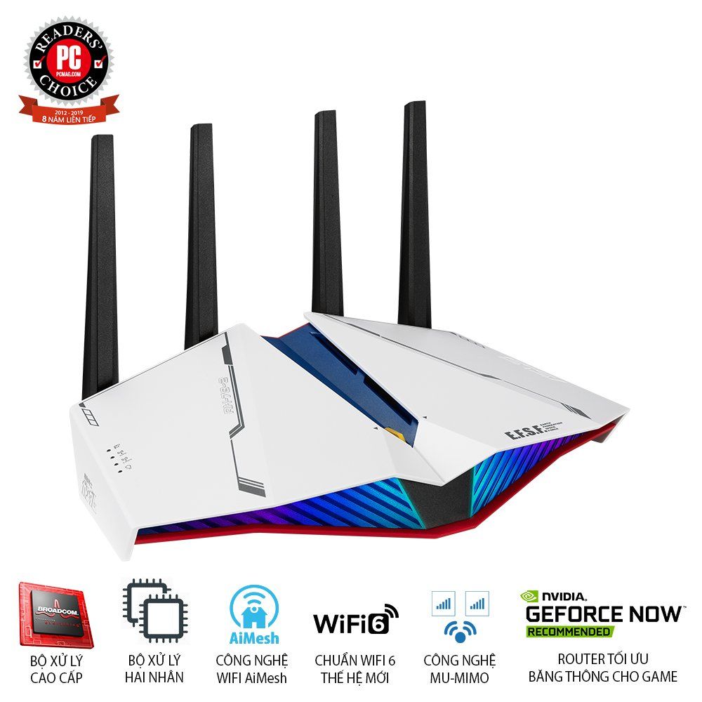 Bộ định tuyến WiFi 6 Asus RT-AX82U Gundam Edition