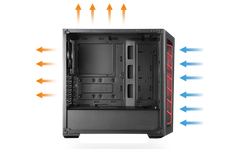 Coolermaster Masterbox Mb520 Red Trim