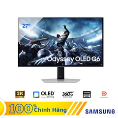 Màn hình LCD SAMSUNG Odyssey OLED G6 G60SD LS27DG602SEXXV (27" 2K QHD/ OLED / 360Hz/ 0.03ms/ DP + HDMI)