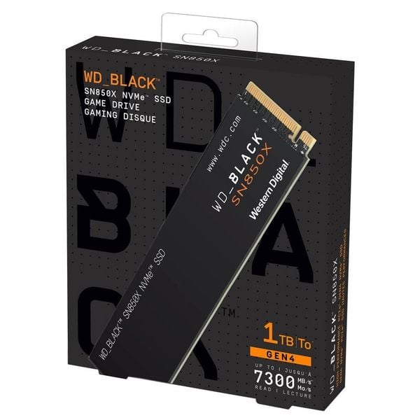 Ổ cứng SSD WD BLACK SN850X 1TB WDS100T2X0E  M2 PCIe NVMe Gen 4×4 SSD