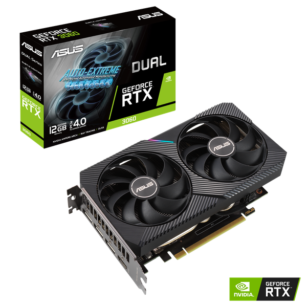 ASUS Dual GeForce RTX 3060 12GB GDDR6 (LHR)