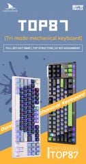 Bàn phím Darmoshark TOP 87 Tri-mode RGB Black