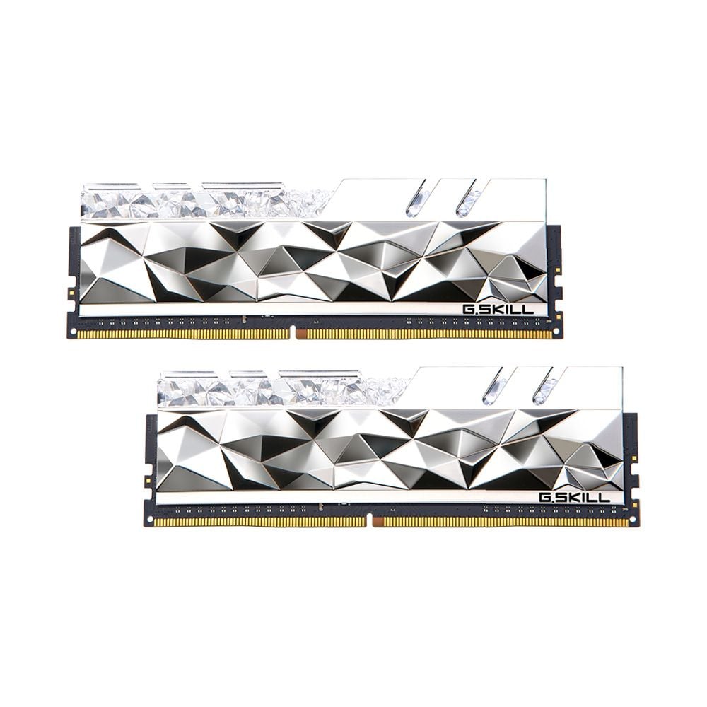 Ram PC G.SKILL Trident Z Royal Elite Silver RGB 16GB 3600MHz DDR4 (8GBx2) F4-3600C16D-16GTESC