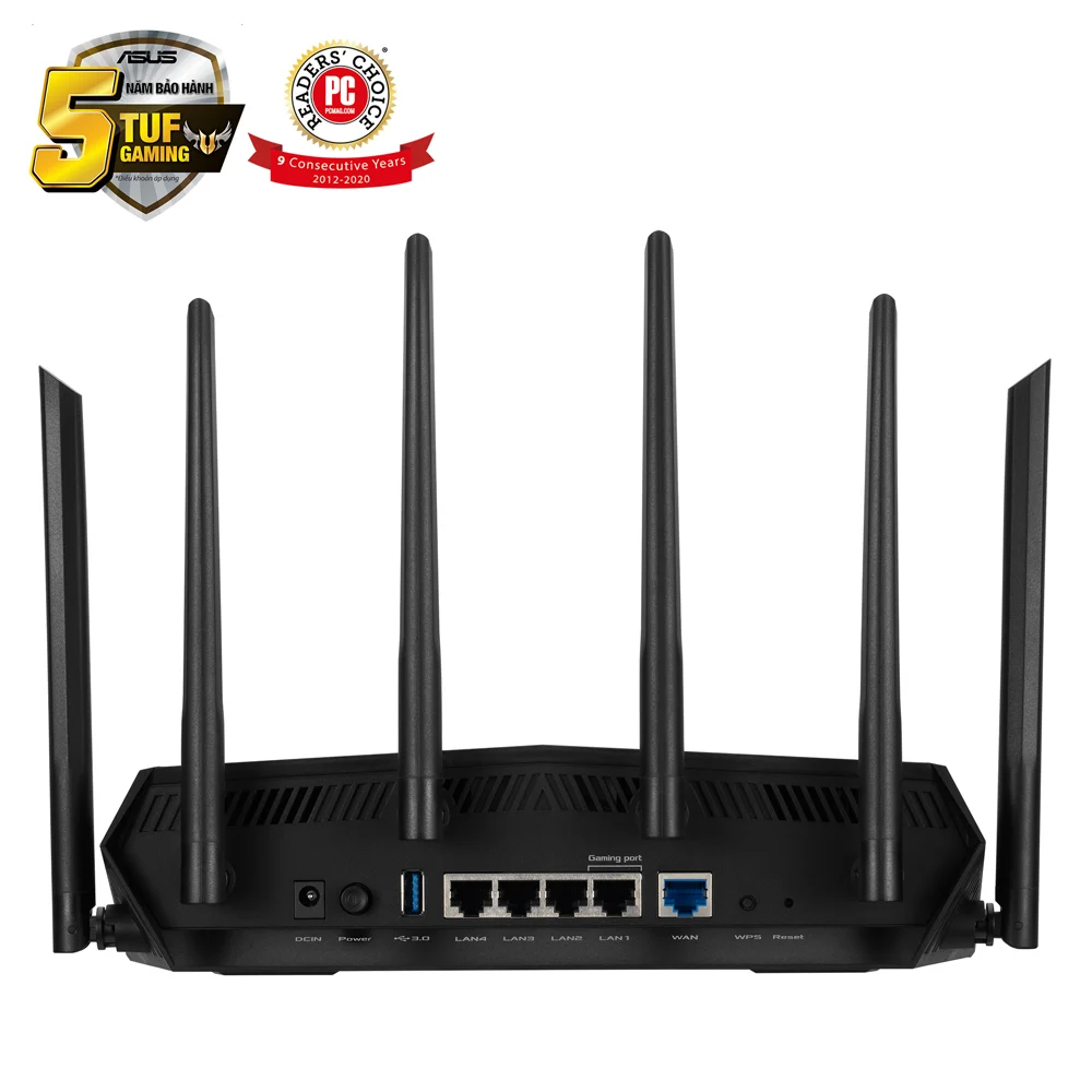 Bộ định tuyến WiFi 6 Asus TUF Gaming AX5400 chuẩn AX5400