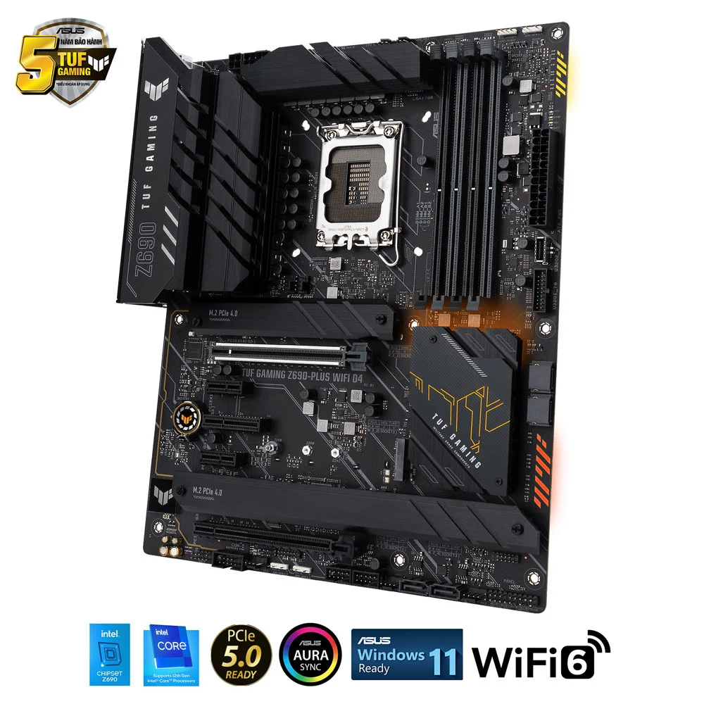 ASUS TUF GAMING Z690-PLUS WIFI (Intel Z690, Socket 1700, ATX, 4 khe Ram DDR4)