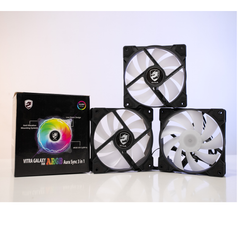 Fan Case Vitra Galaxy 3 in 1 A-RGB Aura Sync  Black ( 3 Fan Pack / Kèm điều khiển)