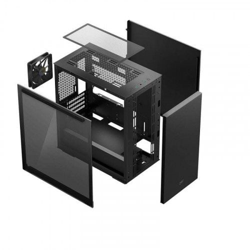 Vỏ case Deepcool Macube 110 Black (  Matx/ Màu Đen/ 1 fan 12cm )