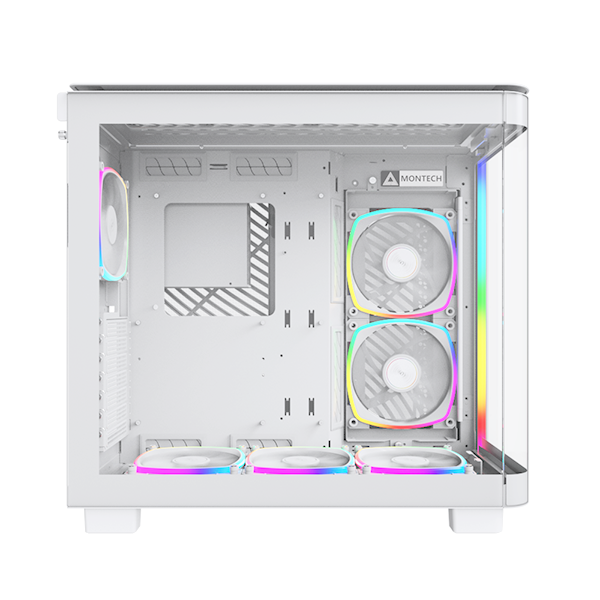 CASE MONTECH  KING 95 PRO WHITE - SẴN 6 FAN