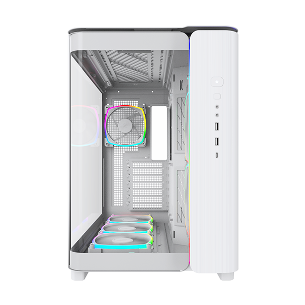 CASE MONTECH  KING 95 PRO WHITE - SẴN 6 FAN