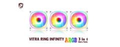 FAN VITRA RING INFINITY ARGB 3 IN 1 AURA SYNC WHITE