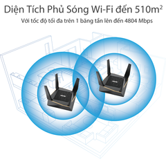 Bộ định tuyến WiFi 6 ASUS RT-AX92U (2PK) Chuẩn AX6100 ( 1 bộ 2 chiếc )