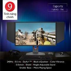 Màn hình BenQ ZOWIE XL2546K 240Hz DyAc+™ 24.5 inch 0.5ms chuyên Esports FPS (VALORANT, CSGO, PUBG)