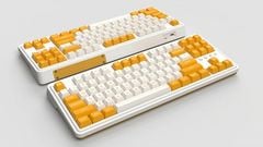 Bàn phím cơ FL-Esports CMK87 Yellow & White 3 Mode (K-box Red )