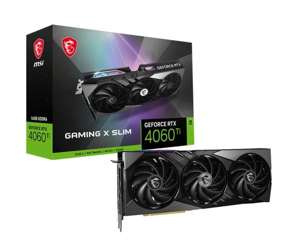 Card màn hình MSI GeForce RTX 4060 Ti GAMING X SLIM 16G