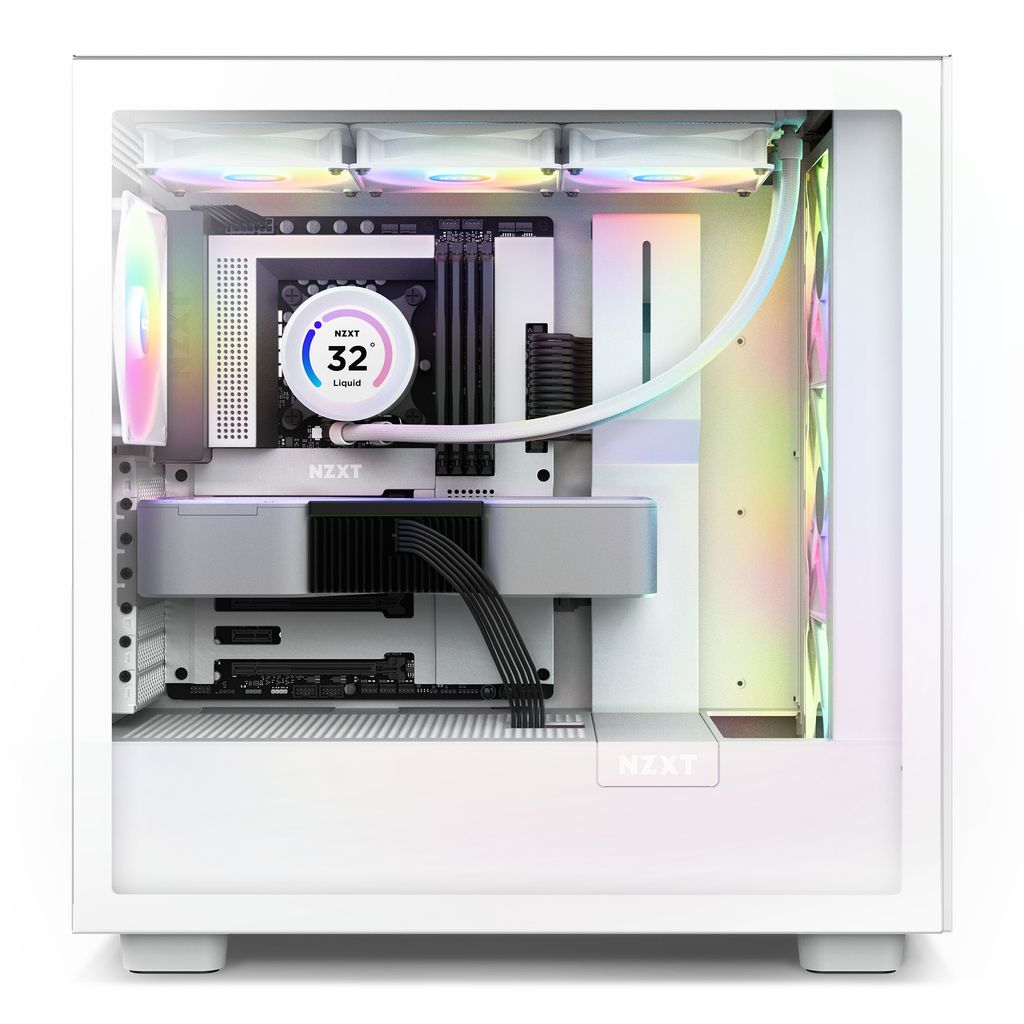 Vỏ máy tính NZXT H7 Flow White RGB