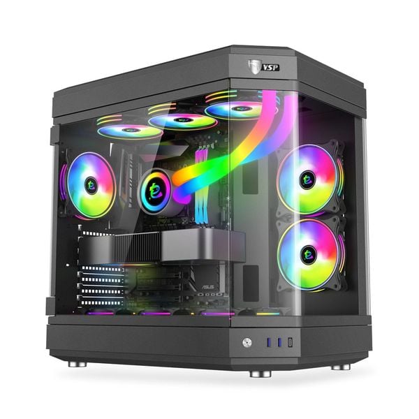 Thùng máy Case VSP X1 Extreme Gaming Black