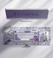 Bàn phím Darmoshark TOP 75 Tri-mode RGB White