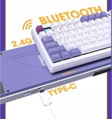 Bàn phím Darmoshark TOP 75 Tri-mode RGB White