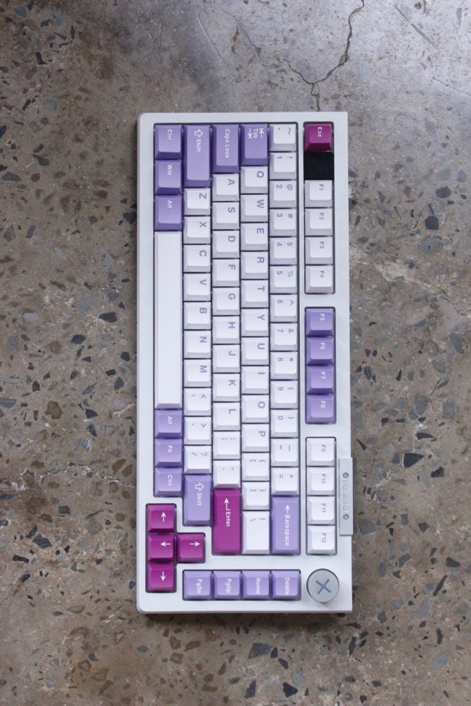 Bàn phím Darmoshark TOP 75 Tri-mode RGB White