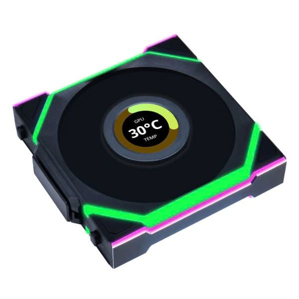FAN  Lian-Li UNI Fan SL Wireless LCD 120 Triple Black ( Bộ 3 fan )