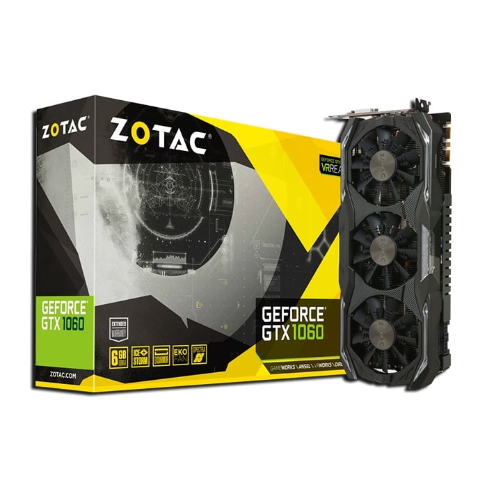 VGA Zotac GTX 1060 AMP Extreme Edition 6G GDDR5X