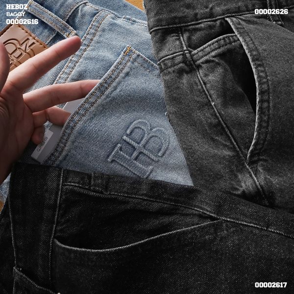  Quần jean nam Heboz form baggy D009 - 00002616 