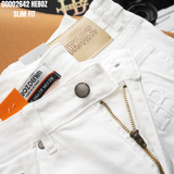  Quần jean nam Heboz dáng slim trắng D014 - 00002642 