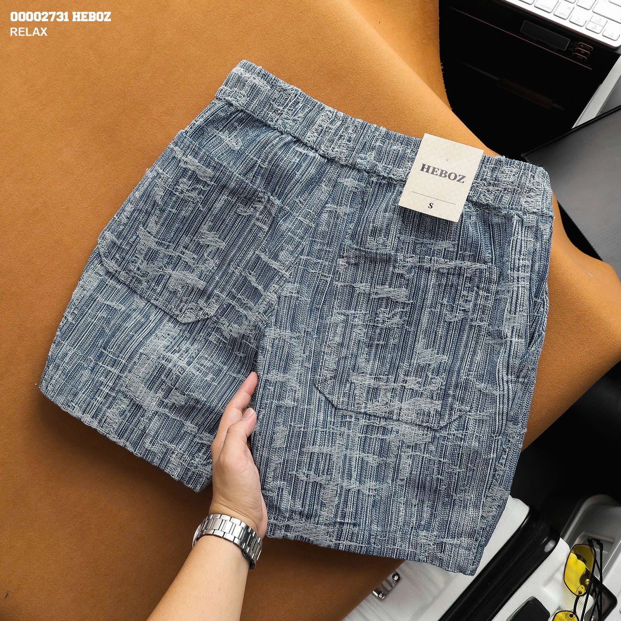  Quần short nam Heboz Jacquard 2M - 00002731 