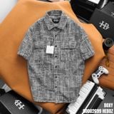  Áo sơ mi nam Heboz tay ngắn Jacquard 2 túi nắp 2M - 00002699 