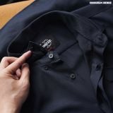  Áo sơ mi nam Heboz gân chéo giấu cúc 4M - 00002624 